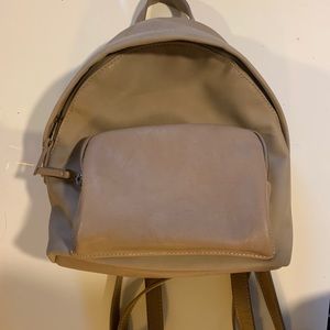tan mini backpack